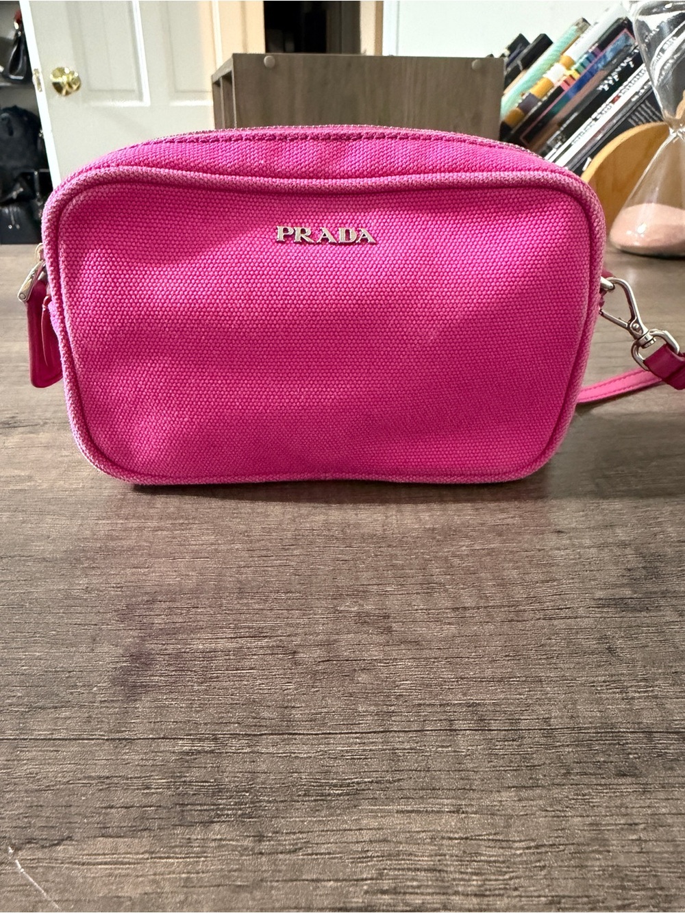 Prada Hot Pink Wristlet
